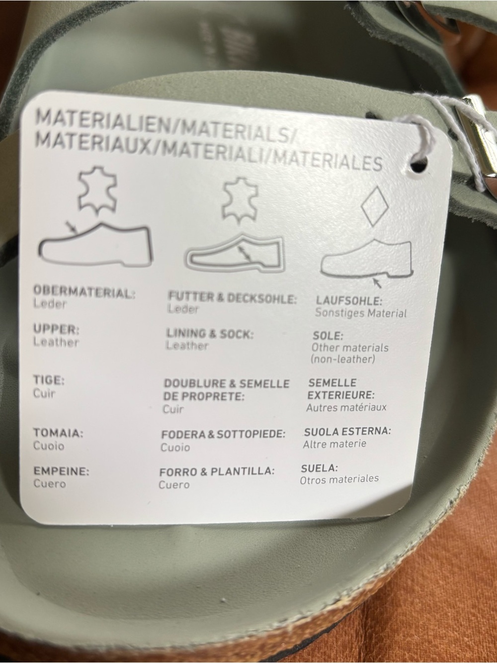 NWT Birkenstock Florida Fresh pure sage with Black Outsole Sandals Sz 40 - Picture 5 of 7